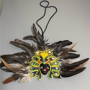 Kalibo Ati- Atihan Festival Handmade Mask- Necklace Philippines- Filipino